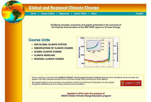 Global and Regional Climate Change Online Course