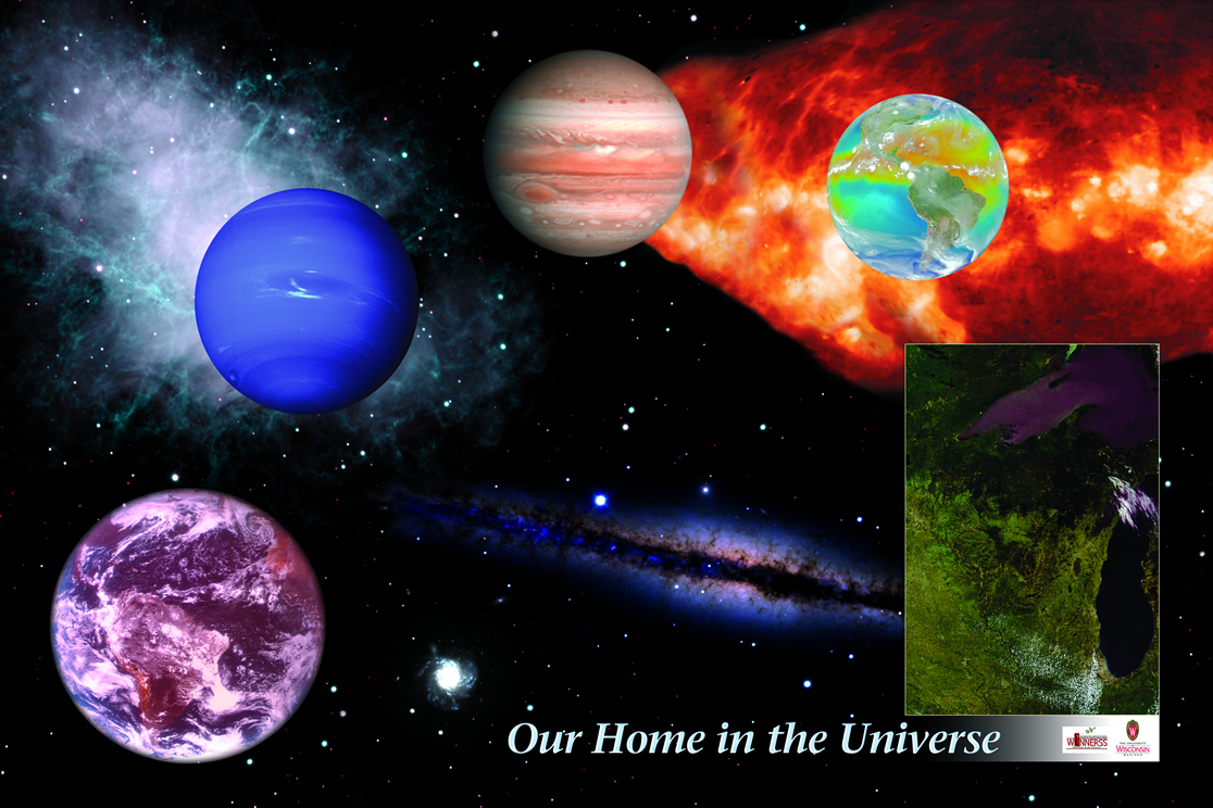 galaxies in the universe poster